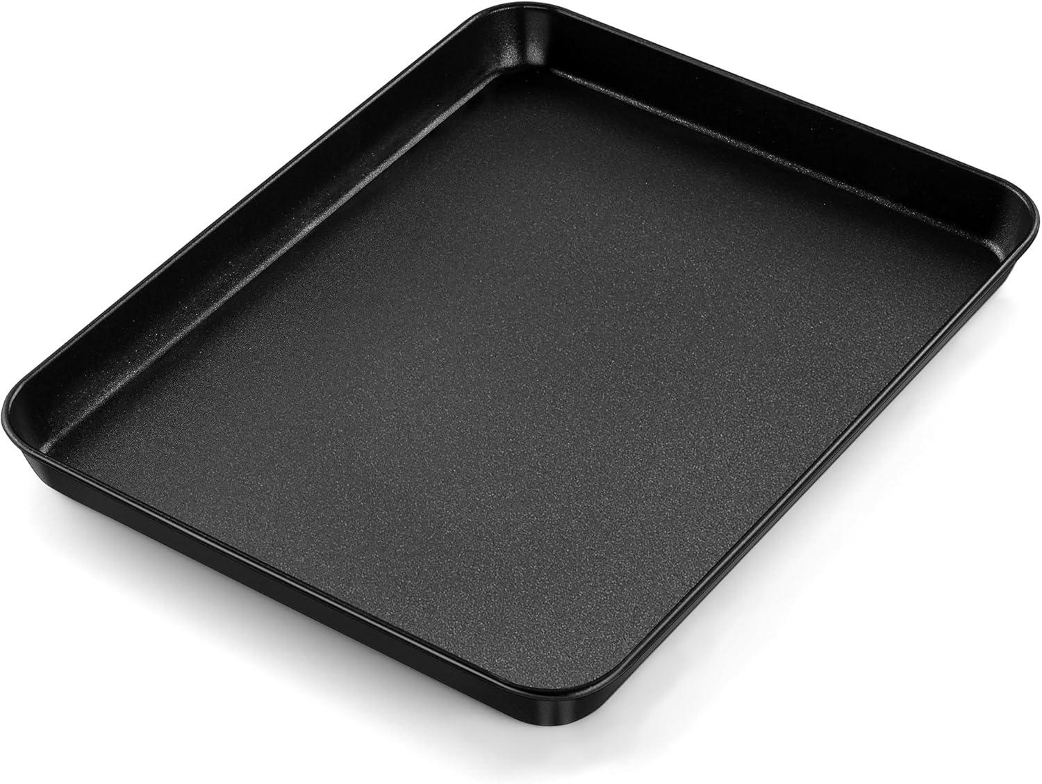 imageEfar 123x95x1 Inch Cookie Sheet for Baking Nonstick Metal Oven Tray Pan for Cookies Jellyroll Cake Nontoxic Rectangle Carbon Steel Baking Pan for Toaster Oven Warp Resistant amp Easy Clean1