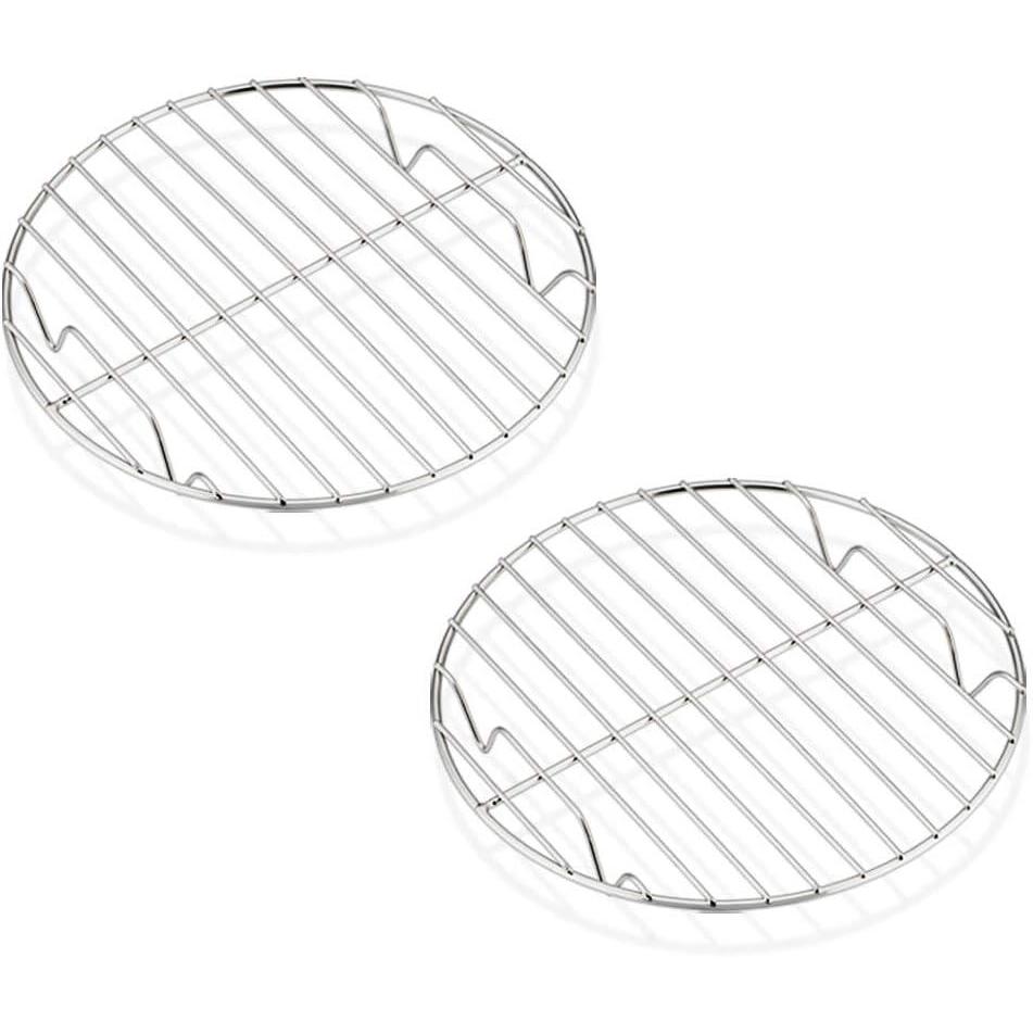 imageEfar Round Cooking Racks  Size 7 amp 9 amp 10  Stainless Steel Round Steaming Baking Cooling Rack Set of 3 MultiPurpose for Canning Air Fryer Pressure Cooker Dishwasher Safe75