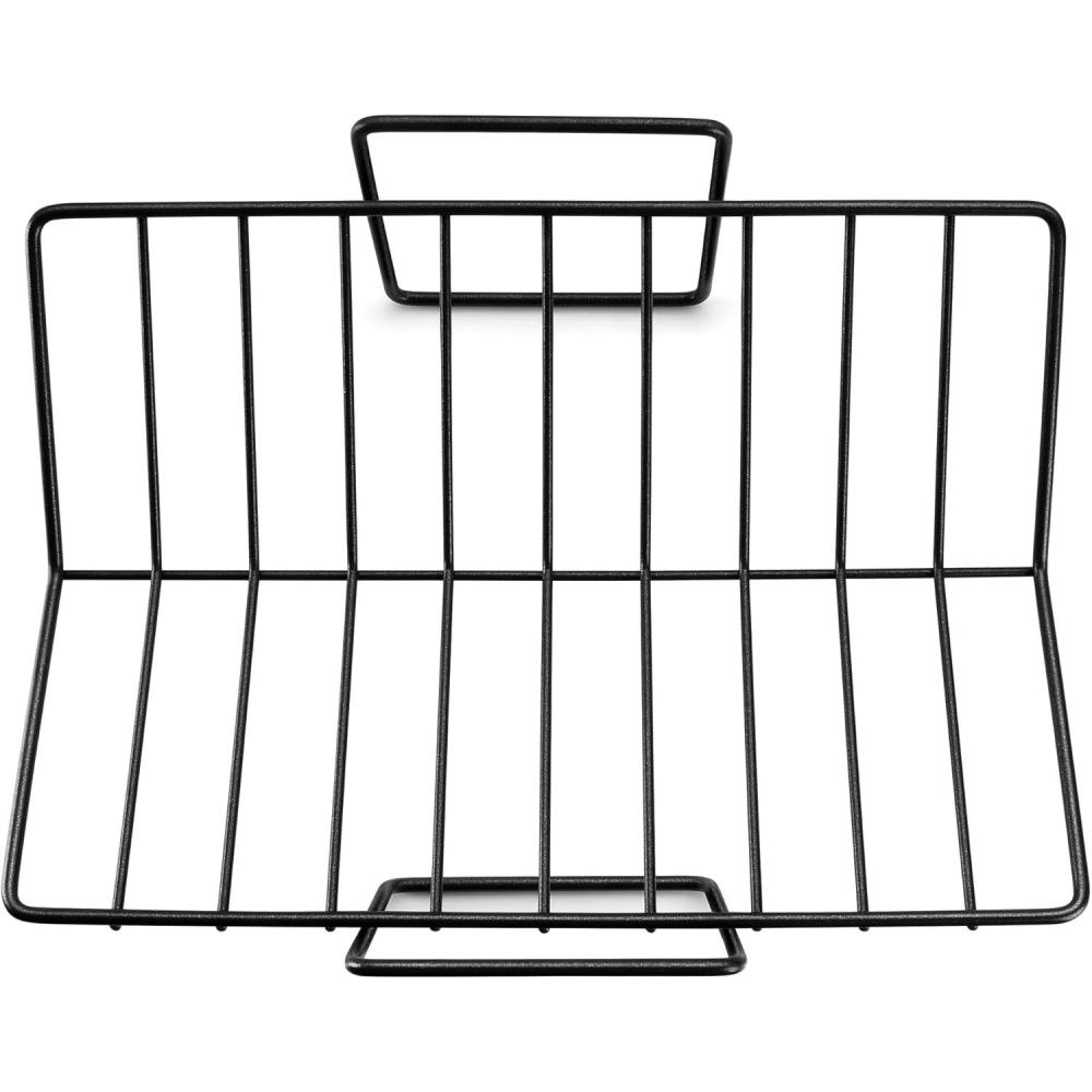 imageEfar Turkey Roasting Rack Stainless Steel Rib Rack for Roasting Grilling and Smoking 144 x 10 inches V Shaped amp Heavy Duty Dishwasher Safe LargeBlack