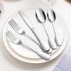 18/10 Silverware Set, E-far 40-Piece Stainless Steel Flatware Cutlery Set Service for 8, Metal Tableware Eating Utensil Sets for Home/Restaurant/Wedding, Elegant & Classic Style – Dishwasher Safe(40)