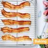 Baking Cooling Rack Set of 2, E-far 16.5″x11.5″ Stainless Steel Metal Roasting Cooking Racks, Fits in Half Sheet Cookie Pans, Non Toxic & Rust Free, Oven Proof & Dishwasher Safe(Ladder(16.6” x 11.6”))