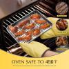 Cooling Rack Set of 2, E-far 1/2 Sheet Baking Racks for Oven Cooking Roasting Grilling, Non-stick 16.4” x 11.4” Wire Rack for Cookie Cake Bacon Meat Resting, Non-toxic & Easy to Clean(8.7” x 6.2”)