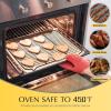 Cooling Rack Set of 2, E-far 1/2 Sheet Baking Racks for Oven Cooking Roasting Grilling, Non-stick 16.4” x 11.4” Wire Rack for Cookie Cake Bacon Meat Resting, Non-toxic & Easy to Clean(16.4” x 11.4”)