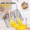 Cooling Rack Set of 2, E-far 1/2 Sheet Baking Racks for Oven Cooking Roasting Grilling, Non-stick 16.4” x 11.4” Wire Rack for Cookie Cake Bacon Meat Resting, Non-toxic & Easy to Clean(11.7” x 9”)