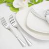 Dinner Forks Set of 12, E-far 7.9 Inch Stainless Steel Forks for Home, Kitchen or Restaurant, Non-toxic & Mirror Polished, Scalloped Edge & Dishwasher Safe(6.7 Inches)