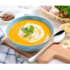 Dinner Spoons Set of 12, E-far 7.9 Inch Stainless Steel Soup Spoons Tablespoons for Home, Kitchen or Restaurant, Non-toxic & Mirror Polished, Scalloped Edge & Dishwasher Safe(7.9 Inches)