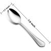 Dinner Spoons Set of 12, E-far 7.9 Inch Stainless Steel Soup Spoons Tablespoons for Home, Kitchen or Restaurant, Non-toxic & Mirror Polished, Scalloped Edge & Dishwasher Safe(7.9 Inches)