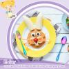 E-far 10-Piece Rainbow Toddler Utensils, Kid Stainless Steel Silverware Set, Children Safe Forks and Spoons Set for Self Feeding, Healthy & Non-Toxic, Mirror Polished & Easy to Clean(Rainbow)