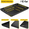 E-far 12.3×9.5×1 Inch Cookie Sheet for Baking, Nonstick Metal Oven Tray Pan for Cookies Jellyroll Cake, Nontoxic Rectangle Carbon Steel Baking Pan for Toaster Oven, Warp Resistant & Easy Clean(3)