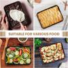 E-far 12.3×9.5×1 Inch Cookie Sheet for Baking, Nonstick Metal Oven Tray Pan for Cookies Jellyroll Cake, Nontoxic Rectangle Carbon Steel Baking Pan for Toaster Oven, Warp Resistant & Easy Clean(2)