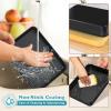 E-far 12.5 x 9.7 Inch Baking Pan, Nonstick Stainless Steel Rectangle Cake Pan for Baking Brownies Casseroles Lasagna, Stainless Steel Core & Nonstick Coating, Non-toxic & Oven Safe(1)