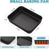 E-far 12.5 x 9.7 Inch Baking Pan, Nonstick Stainless Steel Rectangle Cake Pan for Baking Brownies Casseroles Lasagna, Stainless Steel Core & Nonstick Coating, Non-toxic & Oven Safe(1)