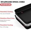 E-far 12.5 x 9.7 Inch Baking Pan, Nonstick Stainless Steel Rectangle Cake Pan for Baking Brownies Casseroles Lasagna, Stainless Steel Core & Nonstick Coating, Non-toxic & Oven Safe(2)