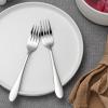 E-far 12-Piece Salad Forks, Stainless Steel 6.7 Inches Stainless Steel Fork Set for Home Kitchen Restaurant, Mirror Finish, Dishwasher Safe(Raindrop Handle)