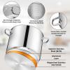 E-far 24-Quart Large Stock Pot, Stainless Steel Stockpot with Lid for Boiling Cooking Soup Stew Canning, Heavy Duty Tri-Ply Bottom Works w/Induction, Commercial Grade & Dishwasher Safe(20 Quarts)