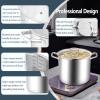 E-far 24-Quart Large Stock Pot, Stainless Steel Stockpot with Lid for Boiling Cooking Soup Stew Canning, Heavy Duty Tri-Ply Bottom Works w/Induction, Commercial Grade & Dishwasher Safe(12 Quarts)