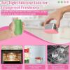 E-far 4-Pack Stainless Steel Snack Containers for Kids | 8oz Reusable Toddler Lunch Box Containers with Leak-Proof Lids for School/Daycare/Travel | Stackable Design & Easy Open, Oven & Dishwasher Safe(Green & Pink)