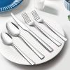 E-far 60-Piece Silverware Set, Stainless Steel Flatware Set Service for 12, Tableware Cutlery Set for Home Restaurant Party, Dinner Forks/Spoons/Knives, Square Edge & Mirror Polished, Dishwasher Safe(20 Pieces)