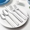 E-far 60-Piece Silverware Set, Stainless Steel Flatware Set Service for 12, Tableware Cutlery Set for Home Restaurant Party, Dinner Forks/Spoons/Knives, Square Edge & Mirror Polished, Dishwasher Safe(30 Pieces)