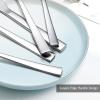 E-far 60-Piece Silverware Set, Stainless Steel Flatware Set Service for 12, Tableware Cutlery Set for Home Restaurant Party, Dinner Forks/Spoons/Knives, Square Edge & Mirror Polished, Dishwasher Safe(10 Pieces)