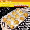 E-far 6-Piece Baking Pans set, Stainless Steel Bakeware Set for Oven, Include 8-Inch Cake Pan/Rectangle Baking Cookie Sheet/Muffin/Loaf Pan, Non-Toxic & Heavy Duty, Dishwasher Safe(3)