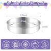 E-far 8 Inch Cake Pan Set of 2, Stainless Steel Round Baking Pans Tins Mold – Non-Toxic & Leak-Proof for Birthday Wedding Layer Tiered Cake, Easy Clean & Dishwasher Safe(9 Inch)