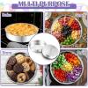 E-far 8 Inch Cake Pan Set of 2, Stainless Steel Round Baking Pans Tins Mold – Non-Toxic & Leak-Proof for Birthday Wedding Layer Tiered Cake, Easy Clean & Dishwasher Safe(9 Inch)