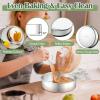 E-far 8 Inch Cake Pan Set of 2, Stainless Steel Round Baking Pans Tins Mold – Non-Toxic & Leak-Proof for Birthday Wedding Layer Tiered Cake, Easy Clean & Dishwasher Safe(7 Inch)