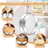 E-far 8 Inch Cake Pan Set of 2, Stainless Steel Round Baking Pans Tins Mold – Non-Toxic & Leak-Proof for Birthday Wedding Layer Tiered Cake, Easy Clean & Dishwasher Safe(11 Inch)
