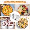 E-far 8 Inch Cake Pan Set of 2, Stainless Steel Round Baking Pans Tins Mold – Non-Toxic & Leak-Proof for Birthday Wedding Layer Tiered Cake, Easy Clean & Dishwasher Safe(11 Inch)