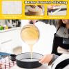 E-far 8 Inch Cake Pans Set of 2, Nonstick Stainless Steel Small Round Baking Pans with Parchment Paper & Side Liner Roll, Stainless Steel Core & Non-toxic Coating, Straight Side & 2 Inch Deep(8 Inches)