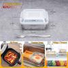 E-far 8 x 8-Inch Baking Pan with lid, Square Cake Brownie Baking Pans Stainless Steel Bakeware Set of 2, Non-toxic & Healthy, Easy Clean & Dishwasher Safe – 4 Pieces(2 Pans + 2 Lids)(2 Pans + 2 Lids)