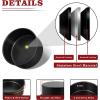 E-far 9.5 Inch Cake Pan Set of 3, Nonstick Round Baking Layer Cake Pans, Stainless Steel Core & Non-Toxic Coating, 2 Inch Deep (Black)(5 Inches)