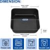 E-far 9×9 Baking Pan, Nonstick Square Cake Pan with Stainless Steel Core, Black Metal Bakeware for Brownies Lasagna Cakes, Non-toxic & Easy Clean, 2 Inch Deep(1)