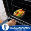 E-far 9×9 Baking Pan, Nonstick Square Cake Pan with Stainless Steel Core, Black Metal Bakeware for Brownies Lasagna Cakes, Non-toxic & Easy Clean, 2 Inch Deep(1)