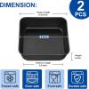 E-far 9×9 Baking Pan, Nonstick Square Cake Pan with Stainless Steel Core, Black Metal Bakeware for Brownies Lasagna Cakes, Non-toxic & Easy Clean, 2 Inch Deep(2)
