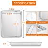E-far Baking Cookie Sheet Set of 2, 16”x12” Stainless Steel Baking Sheet Pan with 50 Parchment Paper, Rectangle Baking Tray for Cooking Roasting, Rust Free & Heavy Duty, Oven & Dishwasher Safe(2)