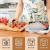 E-far Baking Pan with Lid, 9.75 x 12.5 x 2 Inch Nonstick Rectangle Cake Pans with Covers, 2 Sheet Pans Bakeware and 2 Lids for Brownies Cakes, Non-toxic & Stainless Steel Core, 2 Inch Deep(9.4x7x2 Inches)