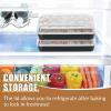 E-far Baking Pan with Lid, 9.75 x 12.5 x 2 Inch Nonstick Rectangle Cake Pans with Covers, 2 Sheet Pans Bakeware and 2 Lids for Brownies Cakes, Non-toxic & Stainless Steel Core, 2 Inch Deep(10.4x8x2 Inches)