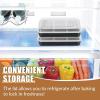 E-far Baking Pan with Lid, 9.75 x 12.5 x 2 Inch Nonstick Rectangle Cake Pans with Covers, 2 Sheet Pans Bakeware and 2 Lids for Brownies Cakes, Non-toxic & Stainless Steel Core, 2 Inch Deep(9.4x7x2 Inches)