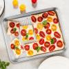 E-far Baking Pans Set of 3, Stainless Steel Sheet Cake Pan for Oven – 12.5/10.5/9.4Inch, Rectangle Bakeware Set for Cake Lasagna Brownie Casserole Cookie, Non-toxic & Healthy, Dishwasher Safe(Corrugated bottom)