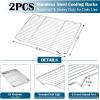 E-far Baking Sheet with Wire Rack (2 Pans + 2 Racks), Stainless Steel Cookie Sheets Pan & Cooling Rack for Baking Cookies Cake, Non Toxic & Heavy Duty, Oven & Dishwasher Safe, 12.4 x 9.7 x 1 Inch(17.7”x13”)