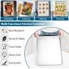 E-far Baking Sheet with Wire Rack (2 Pans + 2 Racks), Stainless Steel Cookie Sheets Pan & Cooling Rack for Baking Cookies Cake, Non Toxic & Heavy Duty, Oven & Dishwasher Safe, 12.4 x 9.7 x 1 Inch(17.7”x13”)