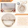 E-far Bread Proofing Basket, 9 Inch Round and 10 Inch Oval Sourdough Bread Baking Supplies, Complete Sourdough Starter Kit for Beginners(9”Round & 10”Oval)