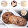 E-far Bread Proofing Basket Set of 2, 9 Inch Round Dough Bowls for Rising, Sourdough Bread Baking Supplies with Liners for Home and Professional Baking(Oval)