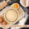 E-far Bread Proofing Basket Set of 2, 9 Inch Round Dough Bowls for Rising, Sourdough Bread Baking Supplies with Liners for Home and Professional Baking(Round)