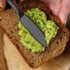 E-far Butter Spreader Knife Set of 6, 7-Inch Stainless Steel Cheese Dessert Knives for Kitchen Restaurant Party, Mirror Silver(Matte Black)