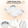 E-far Cookie Sheet for Baking, 18”x13” Stainless Steel Baking Sheet Pan for Oven, Large Non Toxic Metal Baking Tray for Cake Cookies, Healthy & Rust Free, Mirror Finish & Dishwasher Safe, 1 Pack(4)