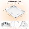 E-far Cookie Sheet for Baking, 18”x13” Stainless Steel Baking Sheet Pan for Oven, Large Non Toxic Metal Baking Tray for Cake Cookies, Healthy & Rust Free, Mirror Finish & Dishwasher Safe, 1 Pack(1)