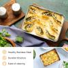 E-far Cookie Sheet for Baking, 18”x13” Stainless Steel Baking Sheet Pan for Oven, Large Non Toxic Metal Baking Tray for Cake Cookies, Healthy & Rust Free, Mirror Finish & Dishwasher Safe, 1 Pack(1)
